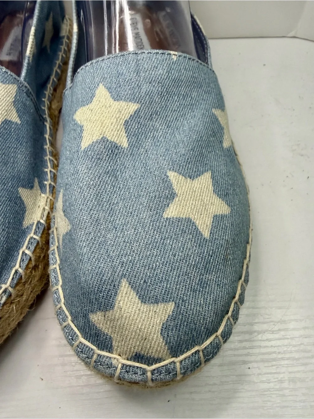 Steve Madden Talan Blue Star Espadrille Slip-On Shoes Size 10